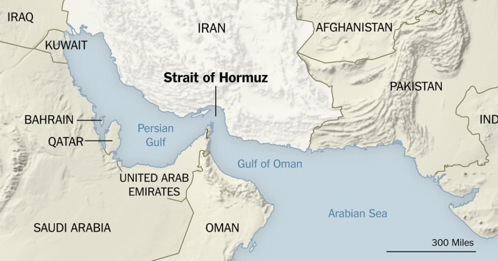 Trump Iran Oil Hub Strike impact on Strait of Hormuz oil shipping route