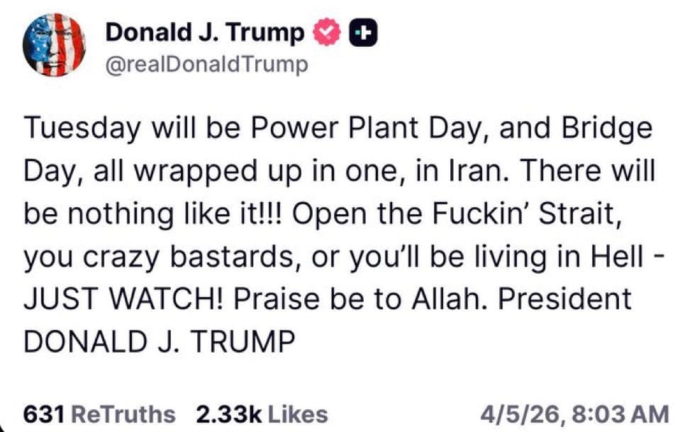 Trump's expletive-laden social media post on Easter Sunday morning