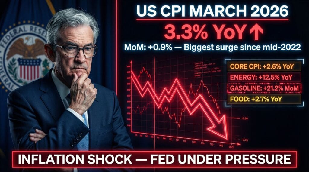 US CPI March 2026 Data Surges to 3.3%