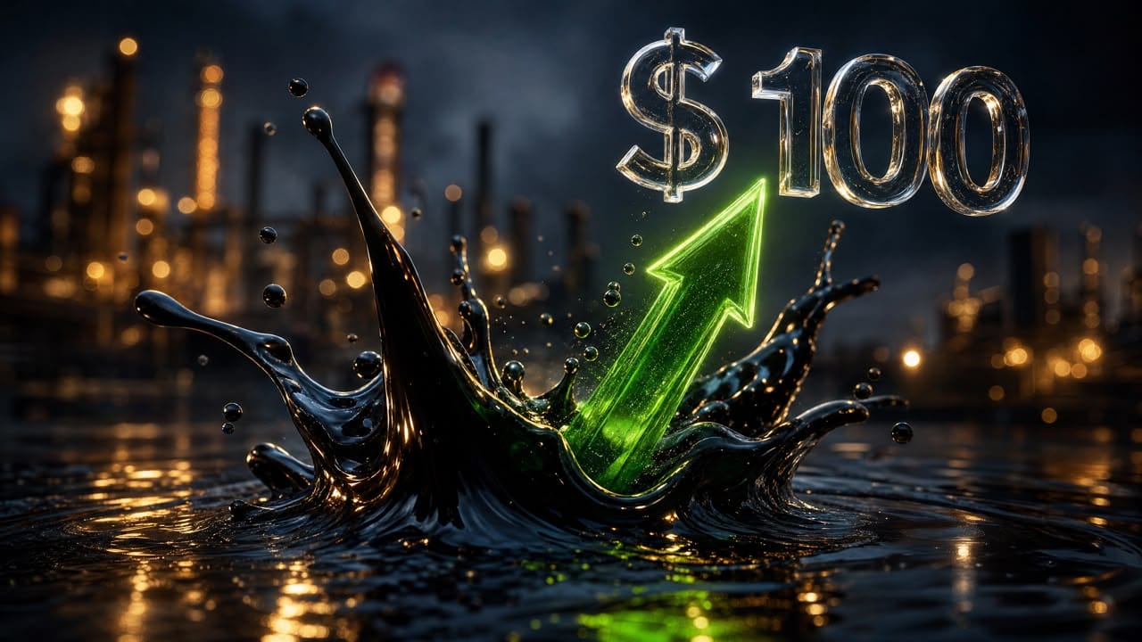 Oil Prices Near $100 Again crude oil chart showing sharp volatility in June 2026