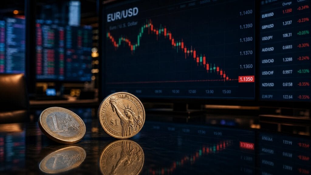 EUR/USD trades near monthly lows around 1.1350 as the US Dollar remains firm ahead of the Federal Reserve's policy decision. Here's what is driving the pair today.
