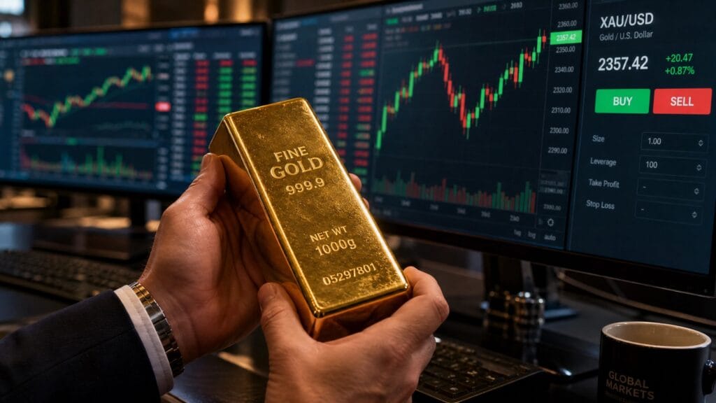 How to Trade Gold using XAU/USD charts and technical analysis on a trading platform