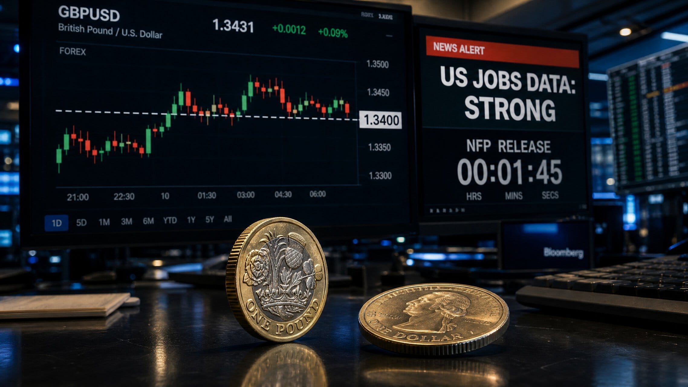 GBP/USD Holds Above 1.34