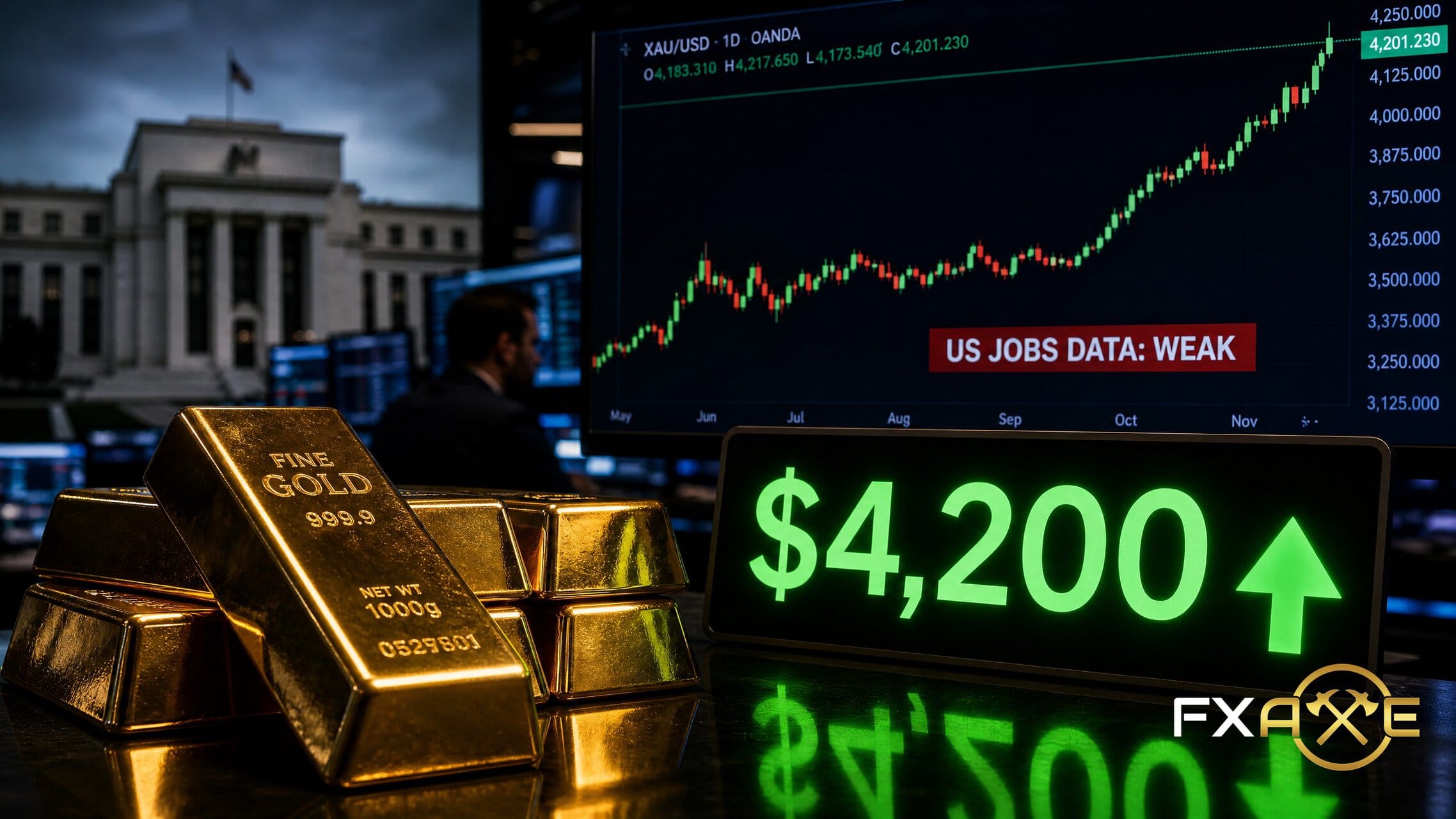 Gold Surges to Six-Week High