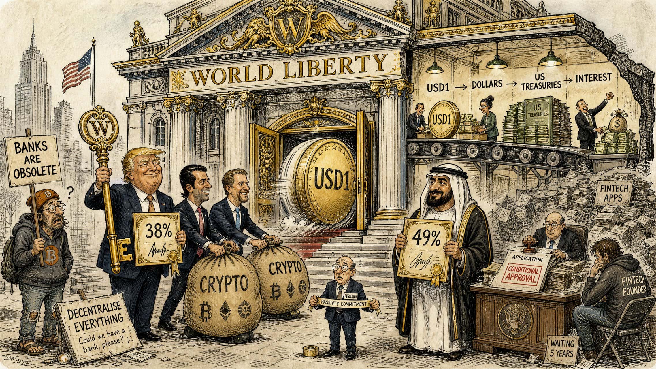 The bank of Trump world liberty financial crypto bank